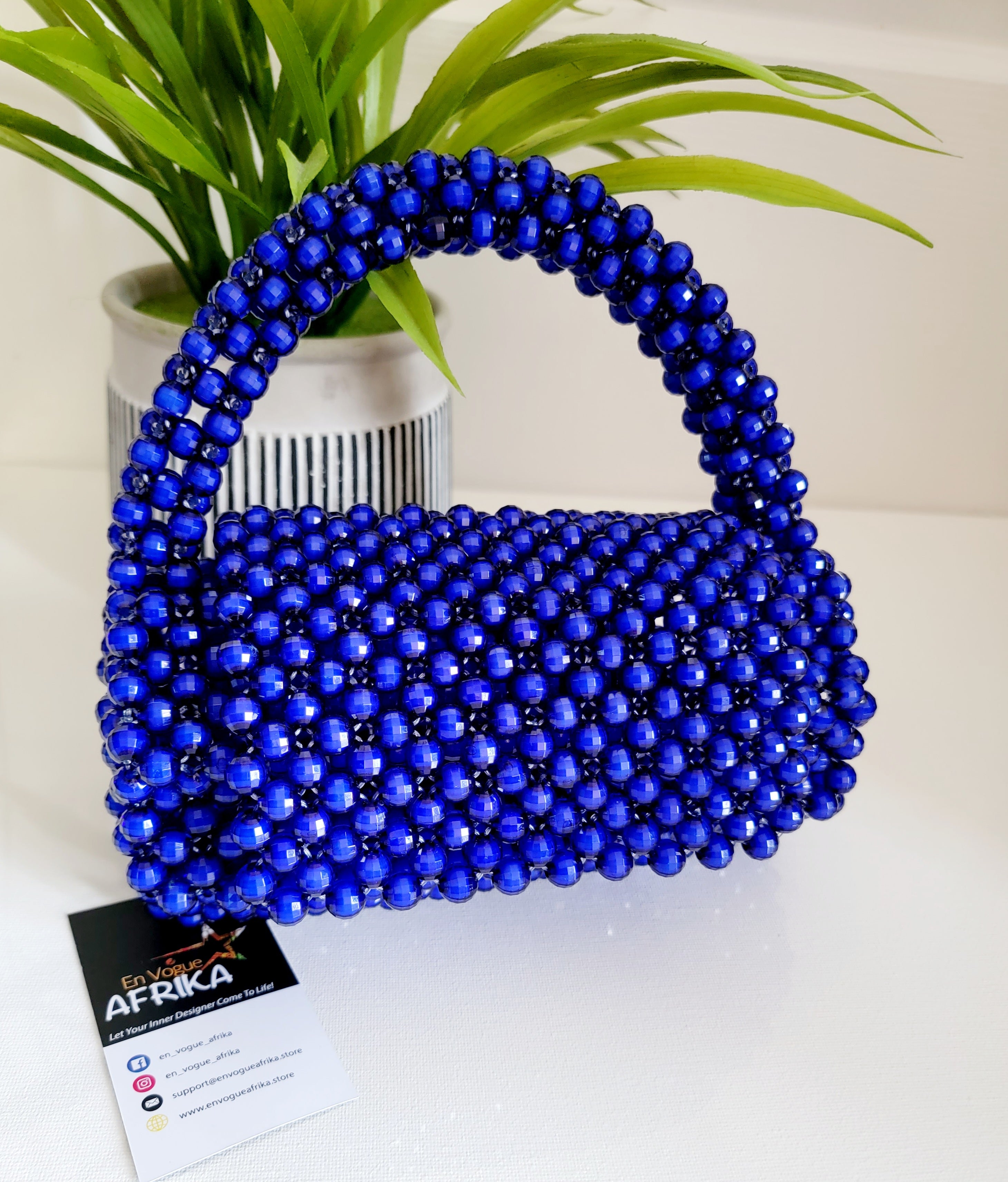 Cylinder Shaped Beaded Bags