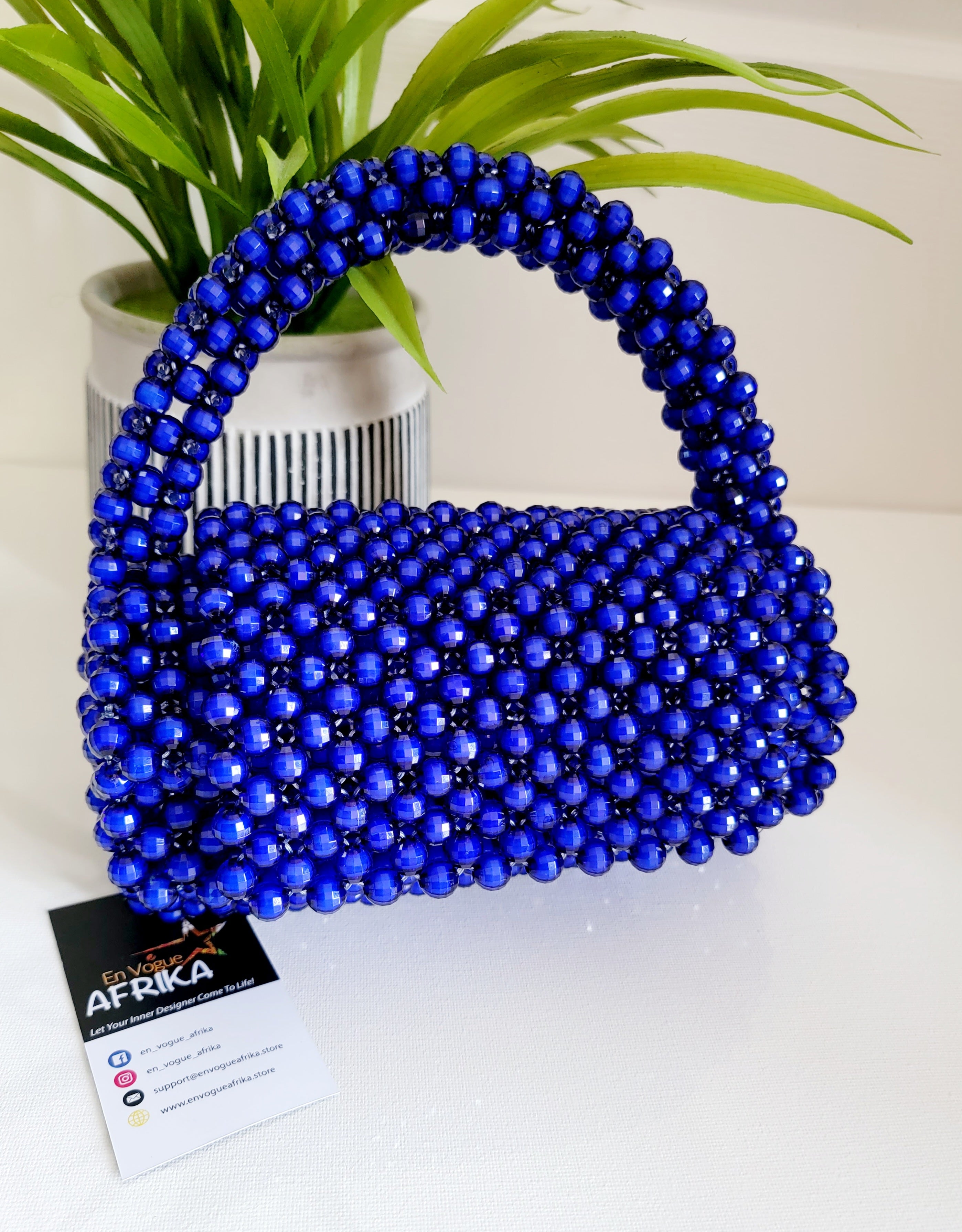 Cylinder Shaped Beaded Bags