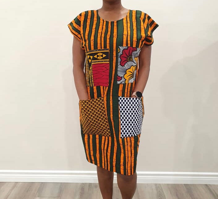 African Print (Ankara) Shift Dress